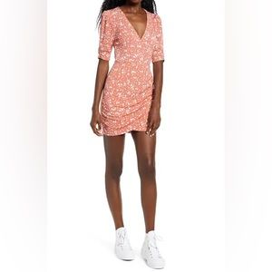 All in Favor Ruched detail Minidress size XS